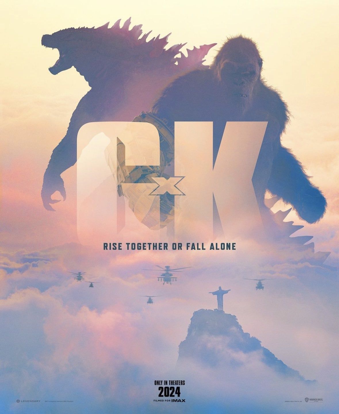 Godzilla x Kong: The New Empire, Godzilla, Kong, Filmplakat, Rio de Janeiro, Tablet-Hintergrundbild