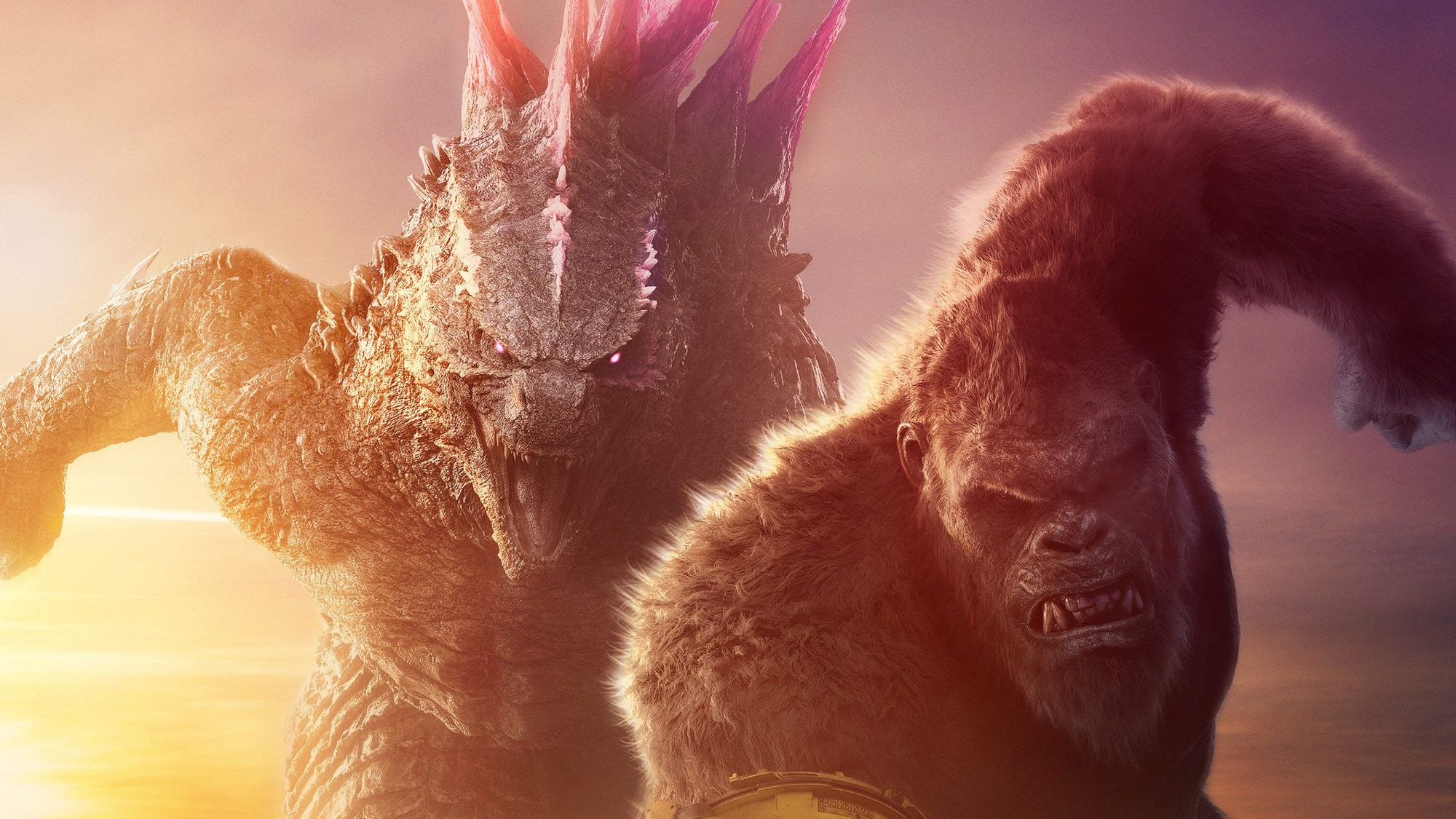 Godzilla, Kong, Godzilla x Kong: The New Empire, Sonnenlicht, Monster, Full HD, Laptop-Hintergrundbild