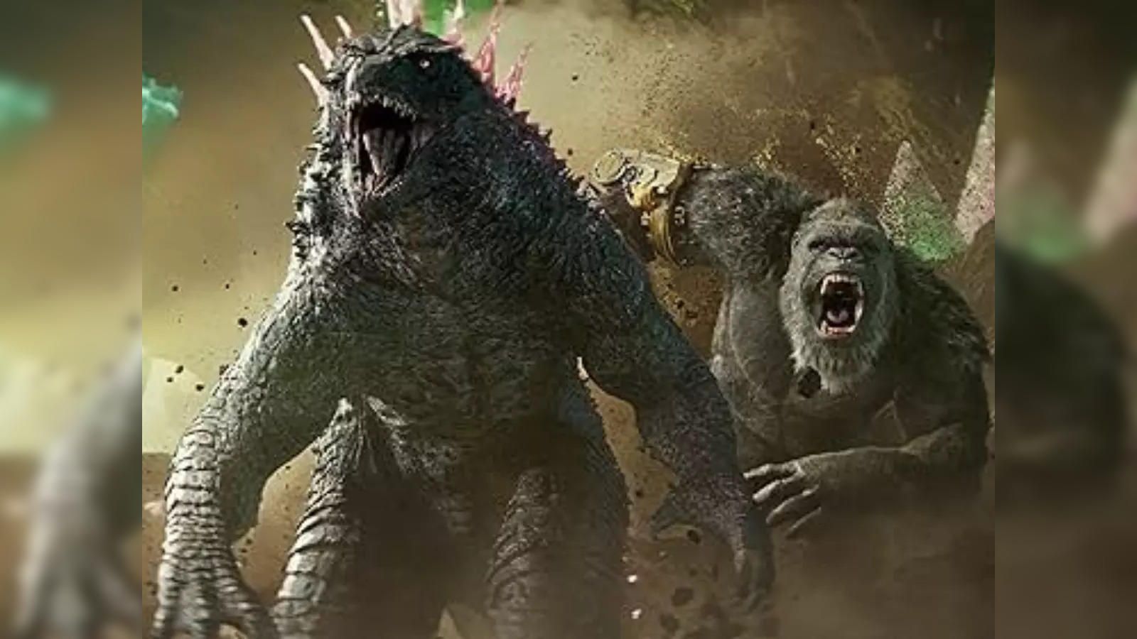 Godzilla, Kong, Godzilla x Kong: The New Empire, Brüllen, Kinoszene, HD, Breitbild-Hintergrundbild