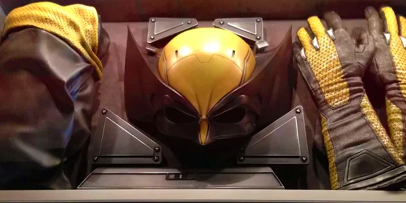 Wolverine-Maske, Wolverine, Gelbe Maske, Handschuhe, Vitrine, HD, Laptop-Hintergrundbild