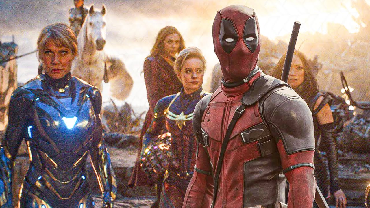 Deadpool, Avengers: Endgame, Captain Marvel, Scarlet Witch, Rescue, Montage, HD-PC-Hintergrundbild