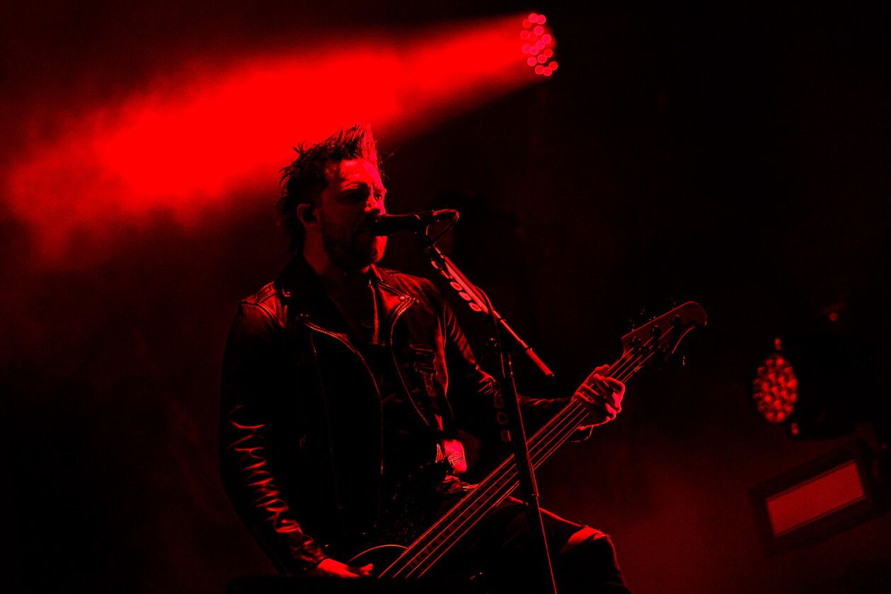 Gitarrist, Konzert, Rotes Licht, Bühne, Rock, Hintergrundbild