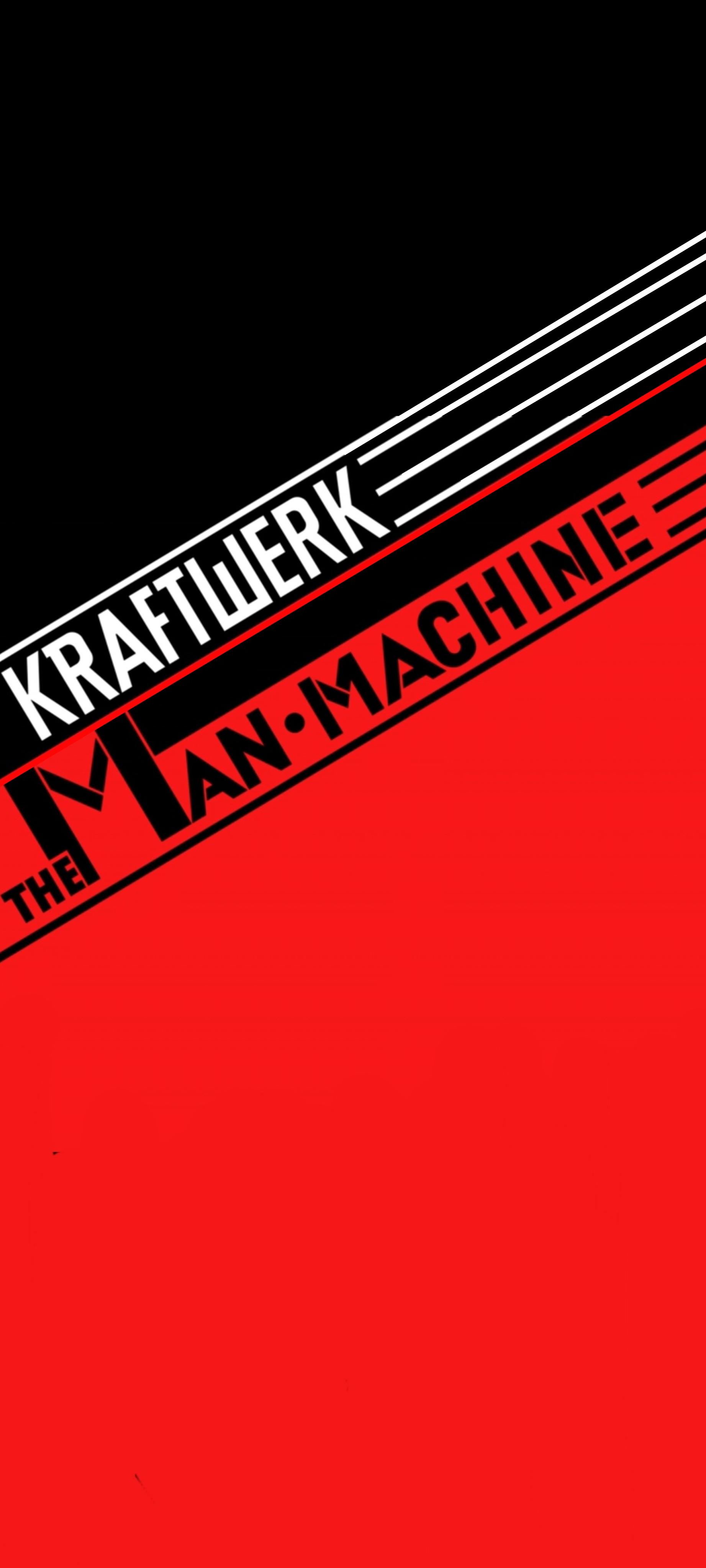 Kraftwerk, Die Mensch-Maschine, The Man-Machine, Albumcover, Rot und Schwarz, Hochformat-Hintergrundbild