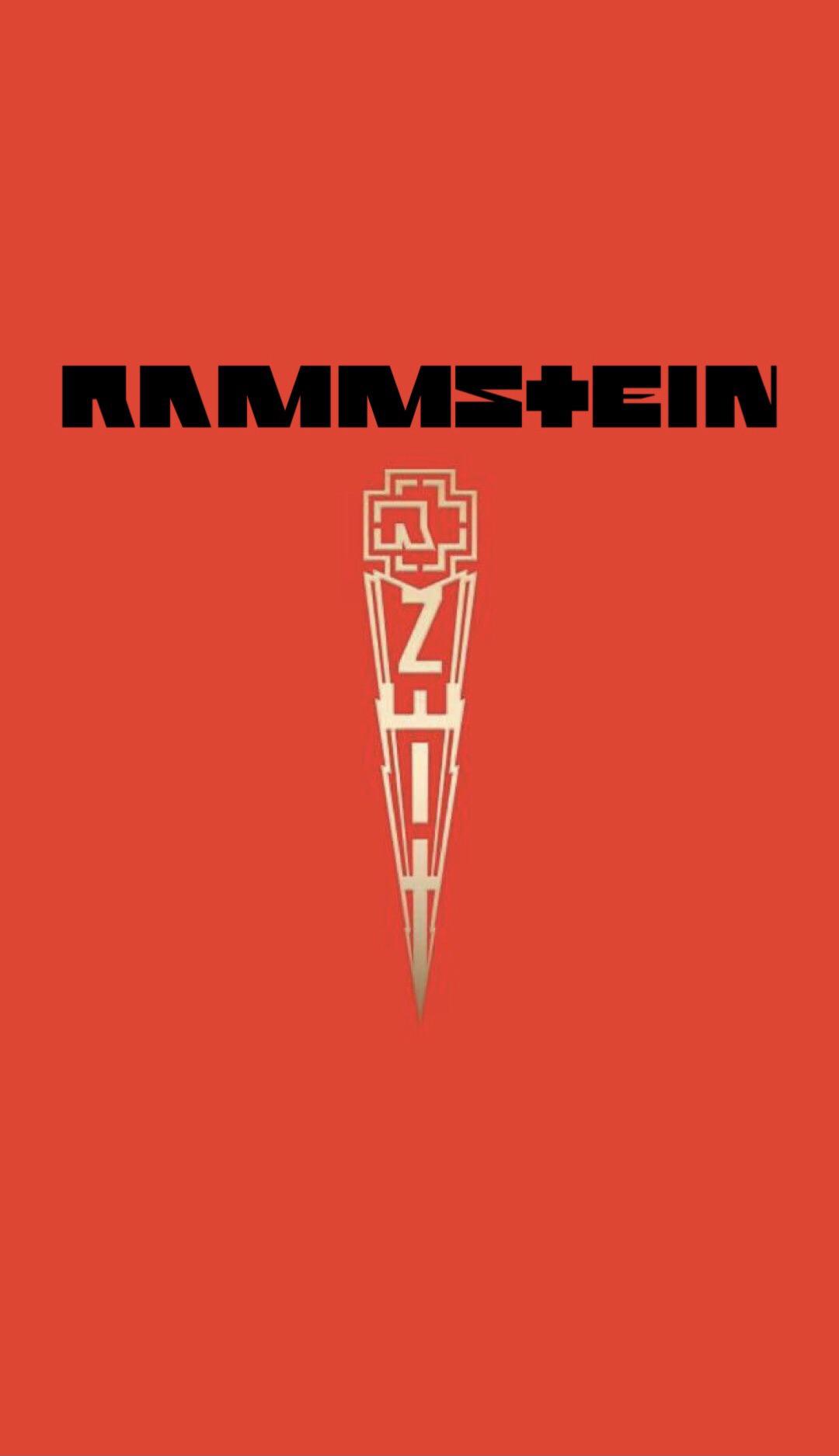 Zeit, Rammstein, Rammstein-Logo, Roter Hintergrund, Minimalismus, Sperrbildschirm fürs iPhone