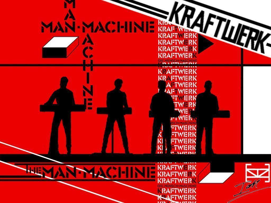 Kraftwerk, Die Mensch-Maschine, The Man-Machine, Konstruktivismus, Rot und Schwarz, Typografie, iPad-Hintergrundbild