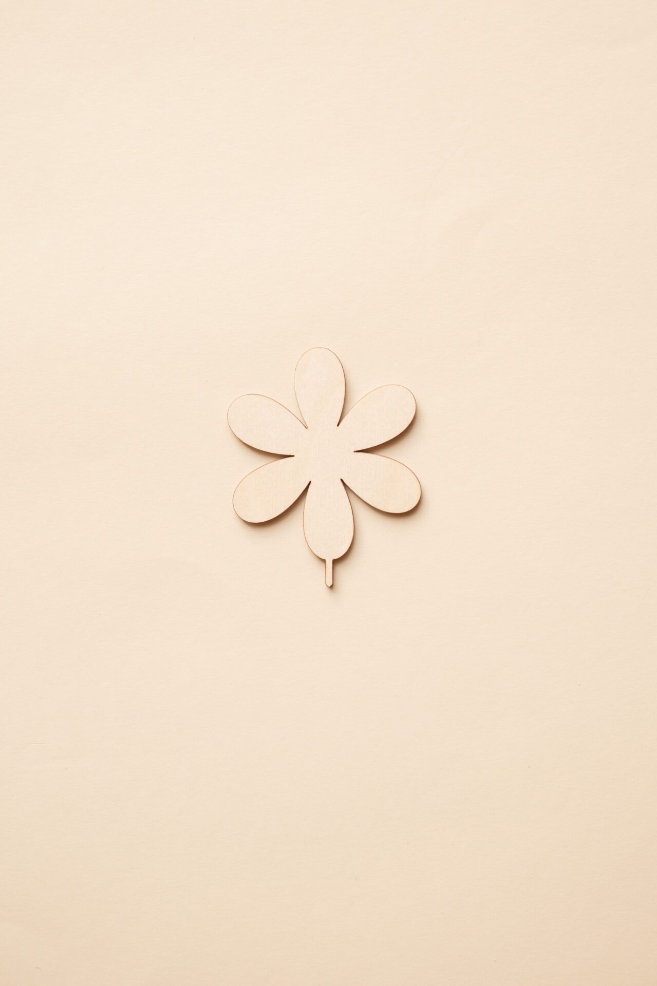 Papierblume, Beige, Minimalismus, Relief, Pastell, Full HD, Sperrbildschirm fürs iPhone