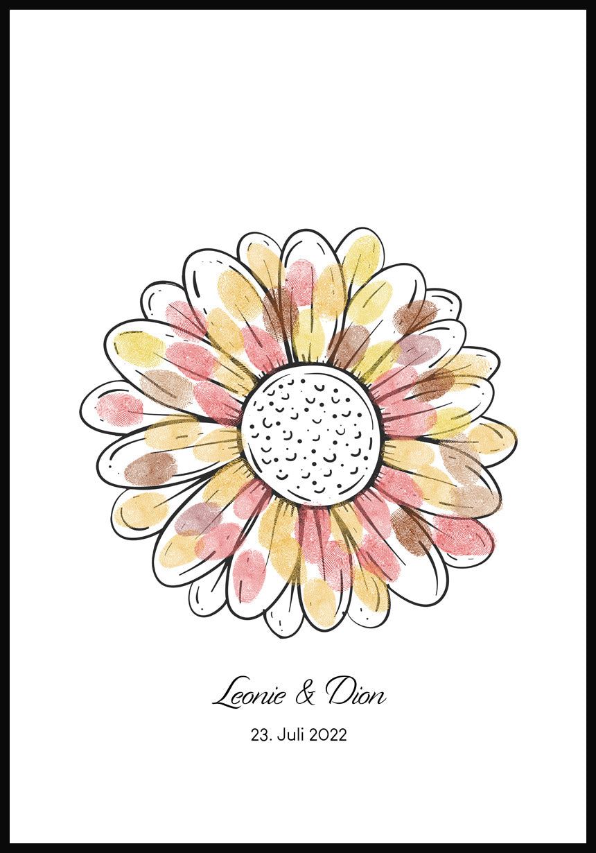 Blumenillustration, Poster, Pastell, Handlettering, Weißer Hintergrund, HD Wallpaper