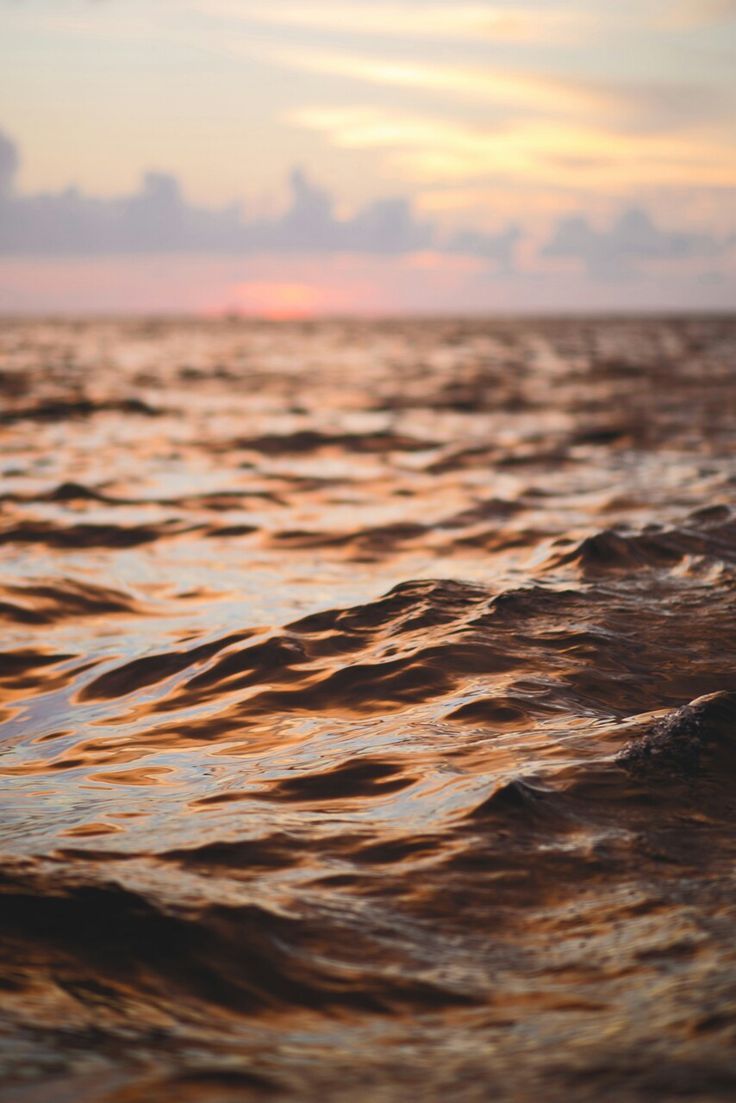 Wellen, Wasseroberfläche, Sonnenuntergang, Goldenes Licht, HD, Tablet-Hintergrund