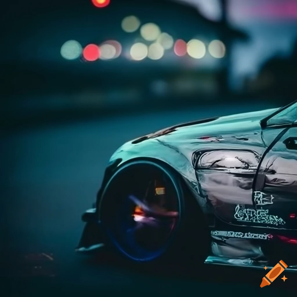 Tuning, Felge, Bokeh, Nacht, Detailaufnahme, Hintergrundbild für iPad und Tablet