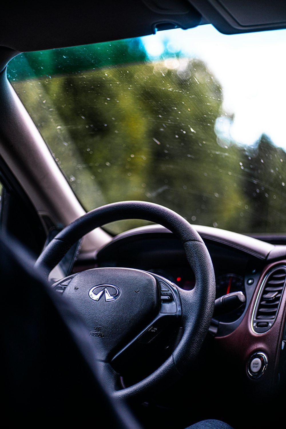 Infiniti, Lenkrad, Cockpit, Innenraum, Fenster, HD, Hintergrundbild fürs Tablet