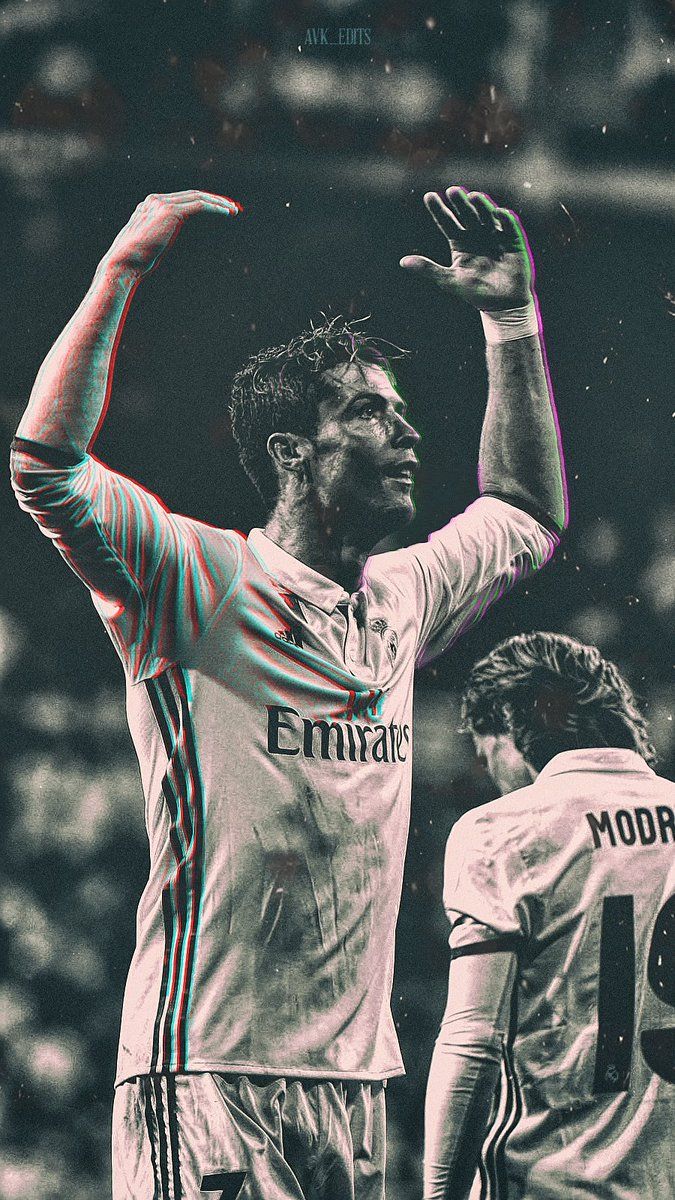 Cristiano Ronaldo, Real Madrid, Jubel, Sepia, Fußballer, Sperrbildschirm fürs iPhone