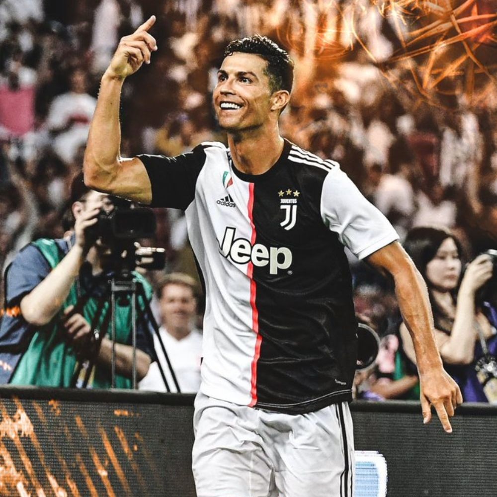 Cristiano Ronaldo, Juventus Turin, Torjubel, Fotografen, Stadion, Hintergrundbild fürs iPad