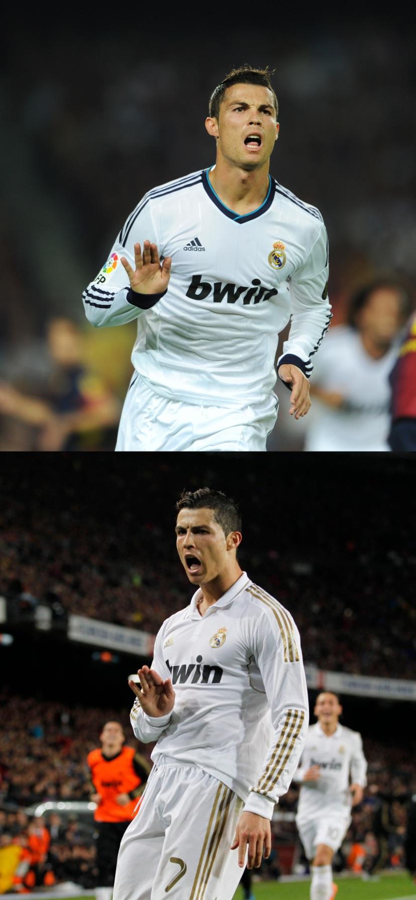 Cristiano Ronaldo, Real Madrid, Collage, Jubel, Fußballer, HD, Handy-Hintergrund