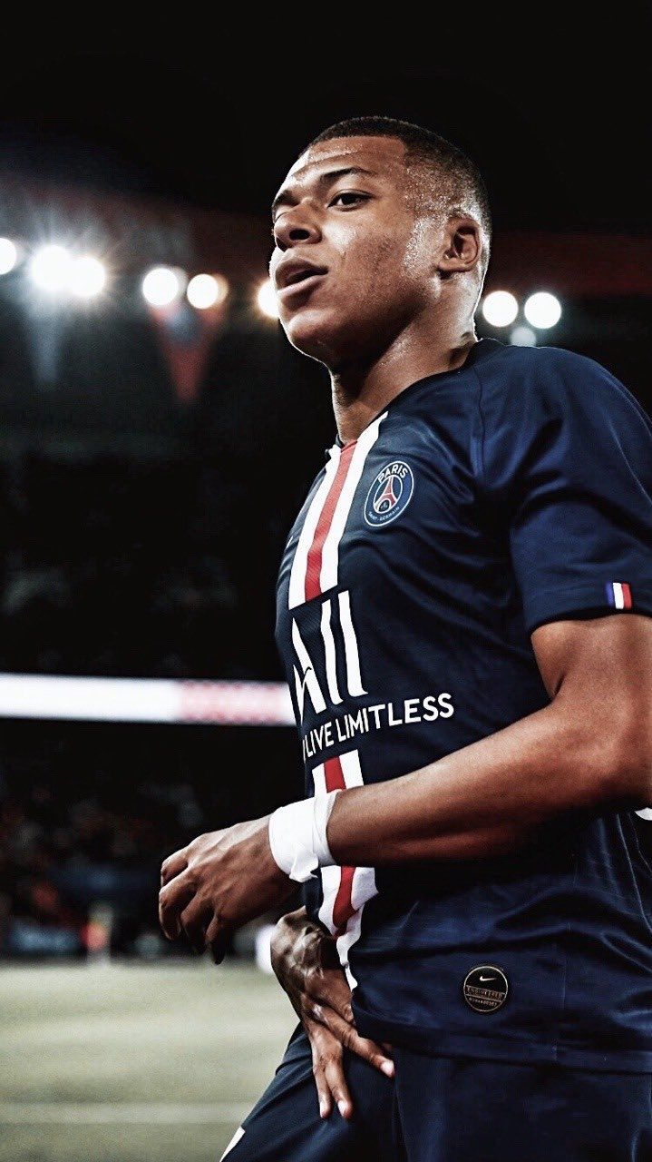 Kylian Mbappé, Paris Saint-Germain, Stadion, Flutlicht, Fußballer, Android-Hintergrundbild