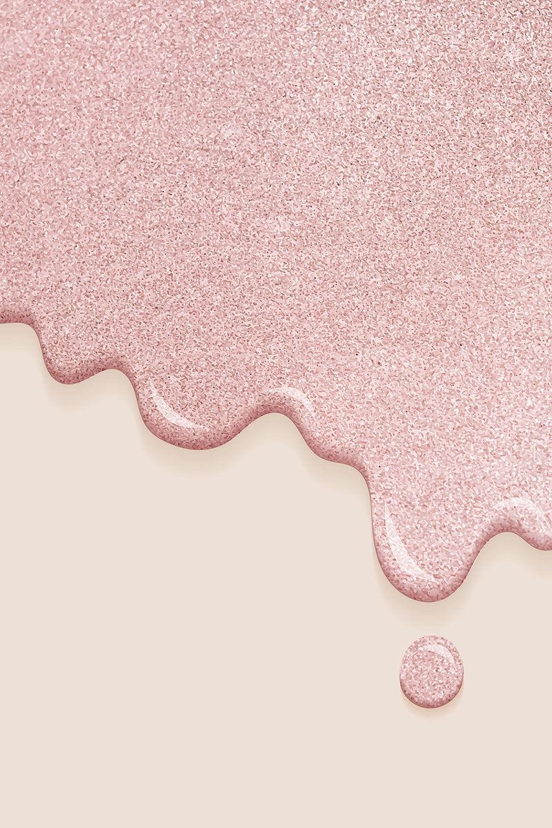 Tropfender Glitzer, Rosegold, Creme, Minimalistisch, HD, Handy-Hintergrund im Hochformat