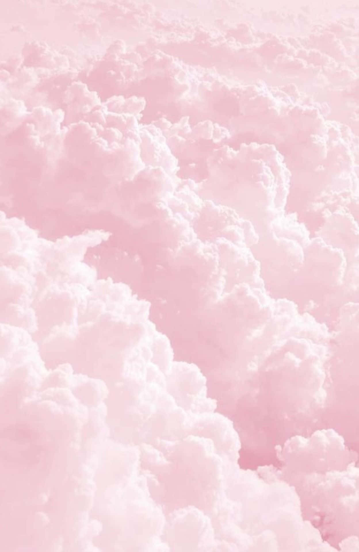 Wolken, Pastellrosa, Himmel, Watteweich, Hintergrundbild für iPhone und Android