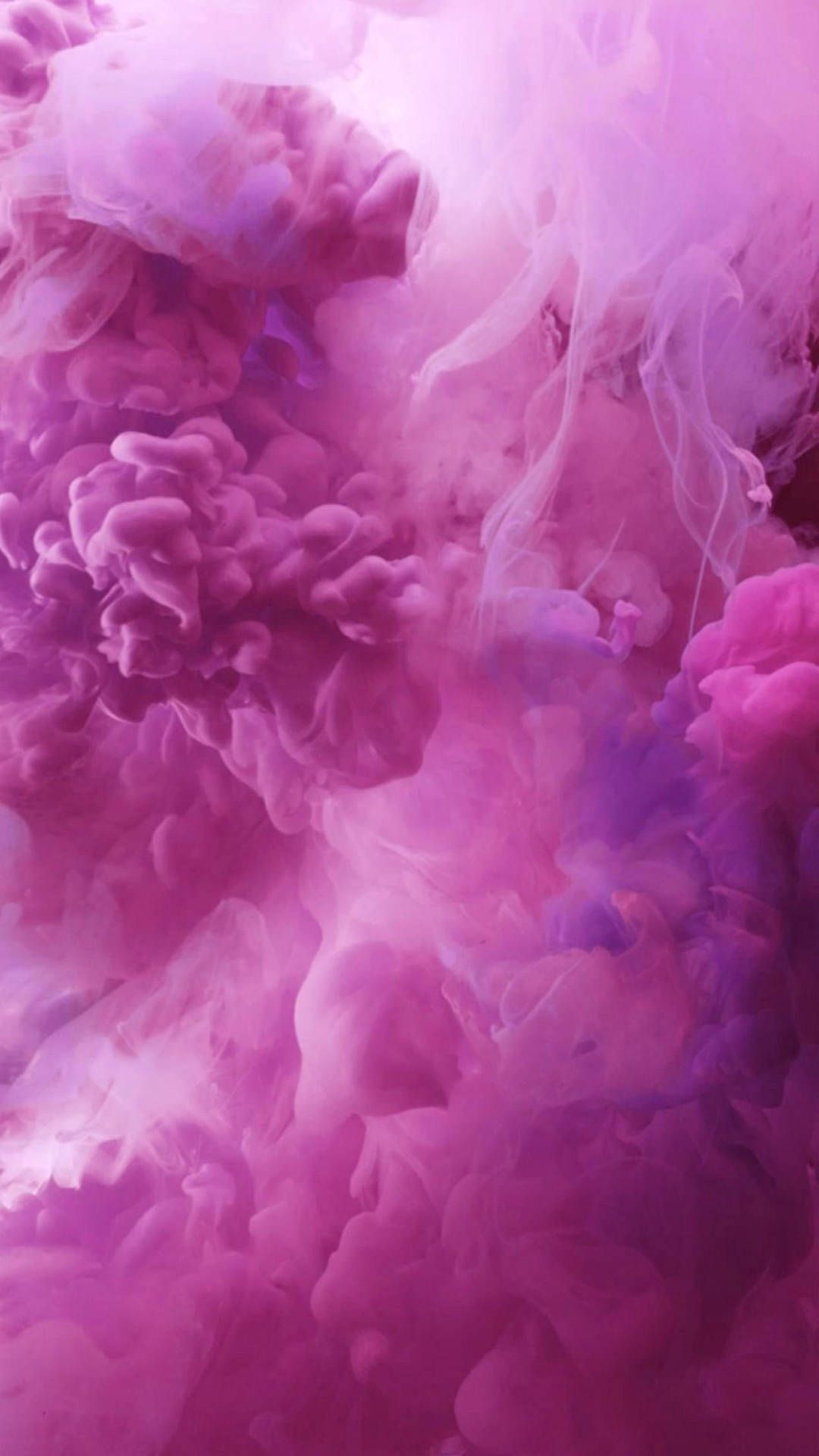 Rauch, Farbwolke, Lila, Magenta, Abstrakt, Full HD, Handy-Hintergrund im Hochformat