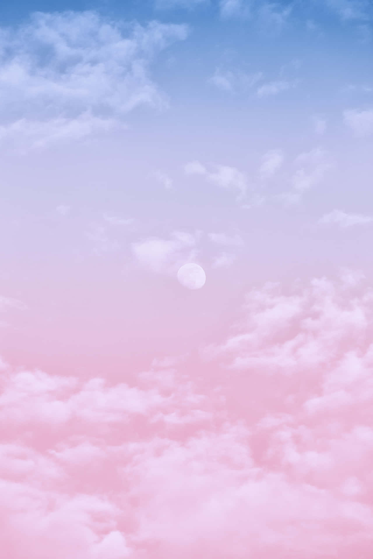 Himmel, Wolken, Blau, Rosa, Farbverlauf, Full HD, Sperrbildschirm fürs iPhone