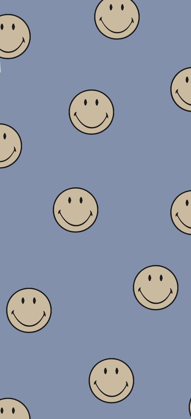 Smileys, Blaugrau, Muster, Minimalistisch, HD, Sperrbildschirm fürs iPhone
