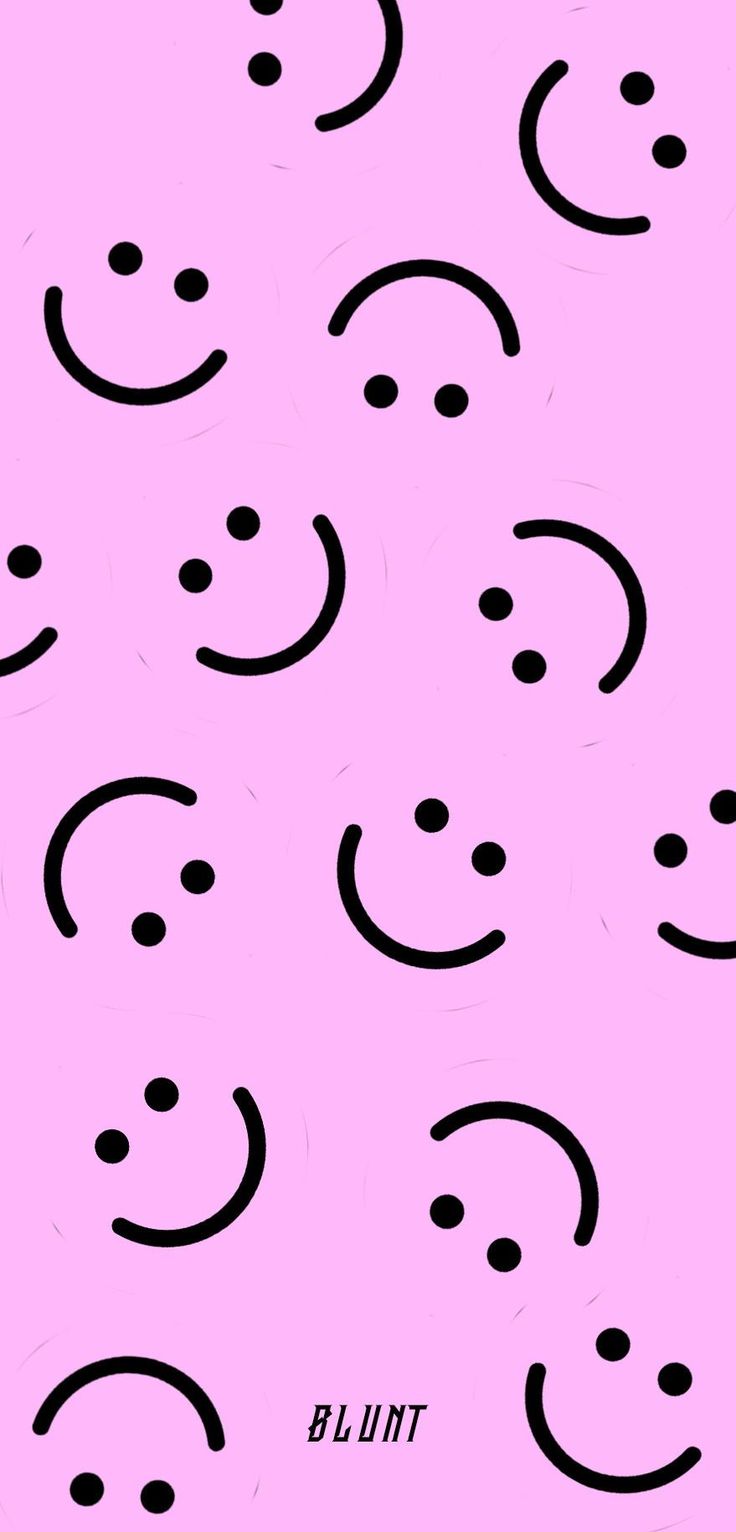 Lächelnde Gesichter, Doodles, Fliederfarben, Minimalismus, Sperrbildschirm fürs iPhone