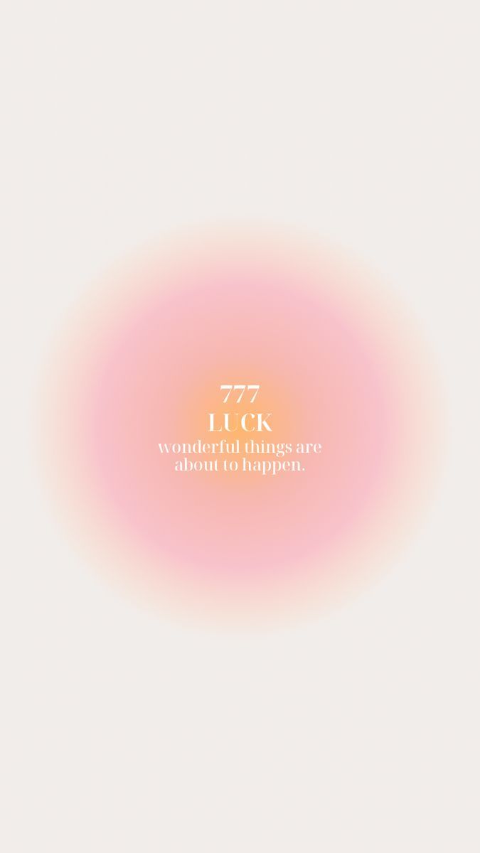 Engelszahl, Luck, Aura-Farbverlauf, Rosa, Minimalismus, Hintergrundbild für iPhone und Android