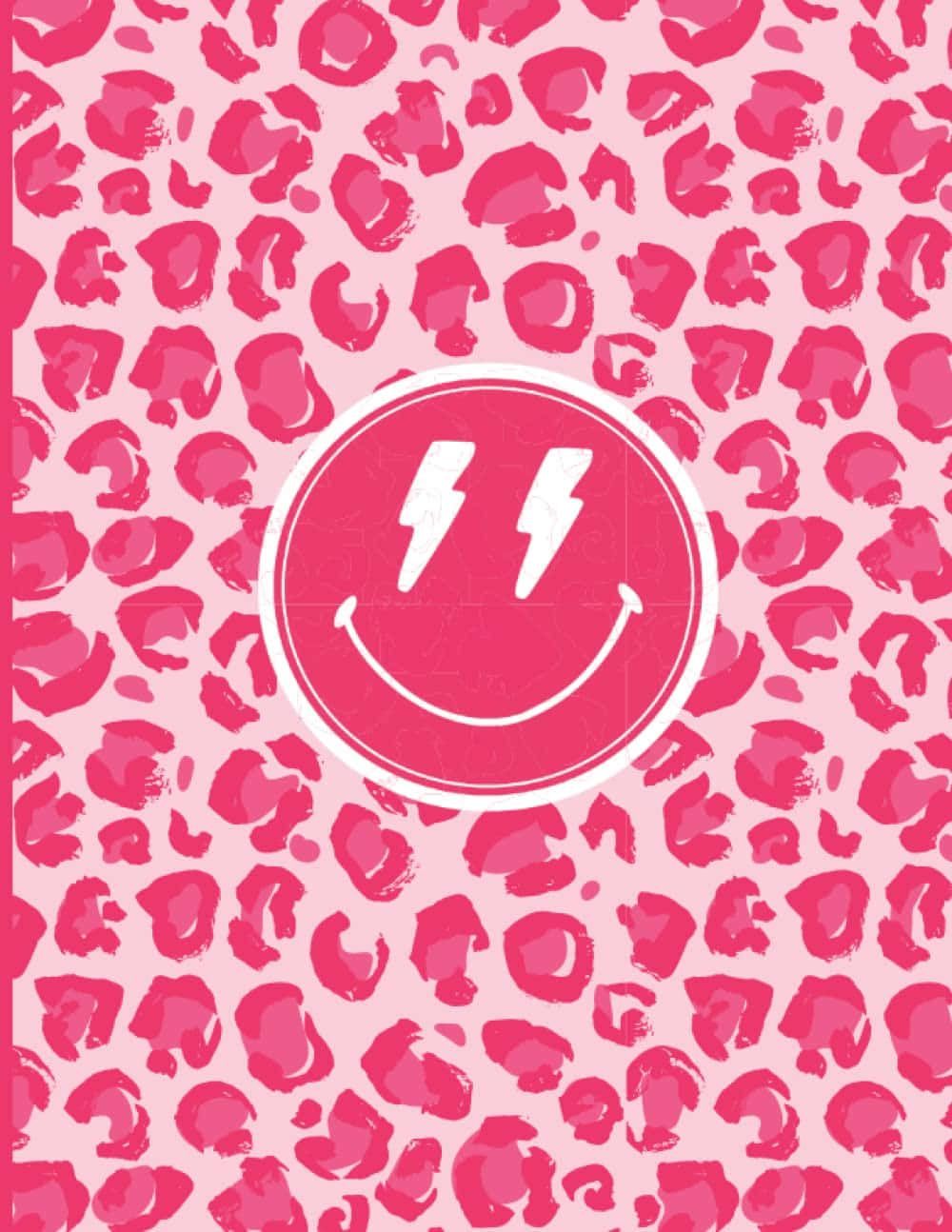 Blitz-Augen, Leopardenmuster, Pink, Y2K, HD, Hintergrundbild fürs Tablet