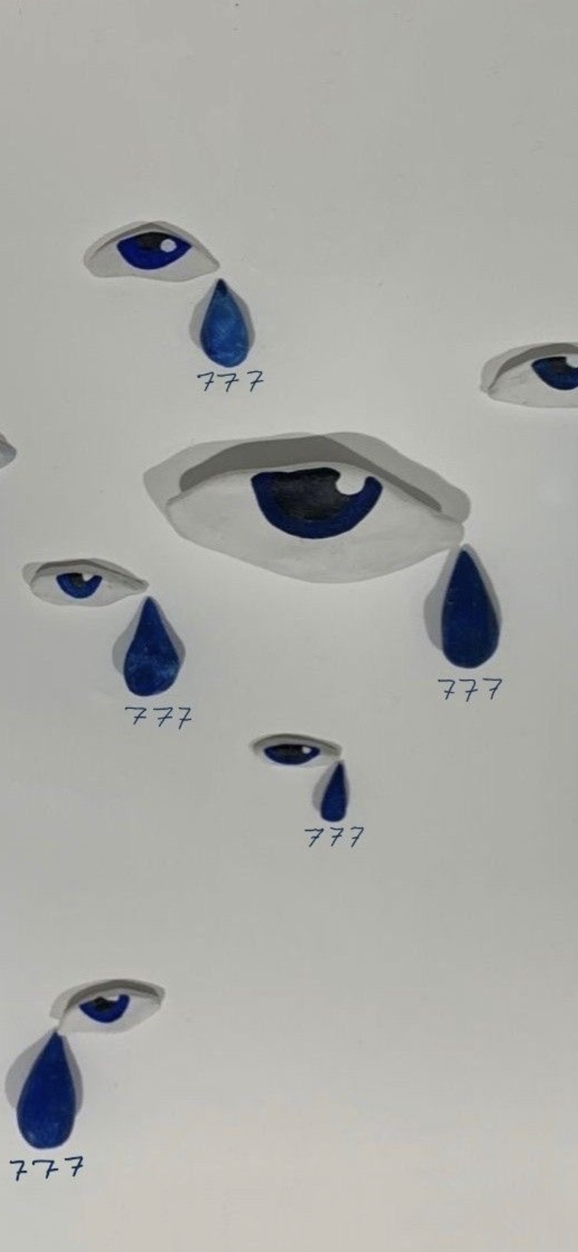 Nazar-Amulett, Böser Blick, Blau, Weiß, Muster, Hintergrundbild für iPhone und Android