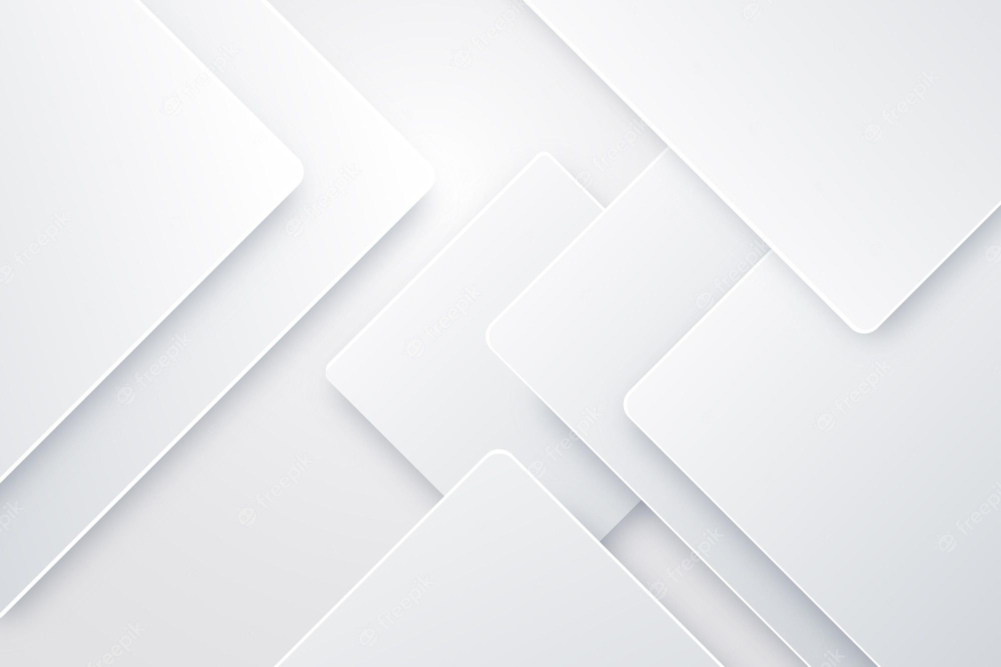Geometrisch, 3D-Formen, Weiß, Abstrakt, Schatten, Full HD, Desktop-Hintergrund für Windows