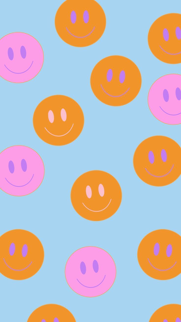 Muster, Hellblau, Orange, Pink, HD, Sperrbildschirm fürs iPhone