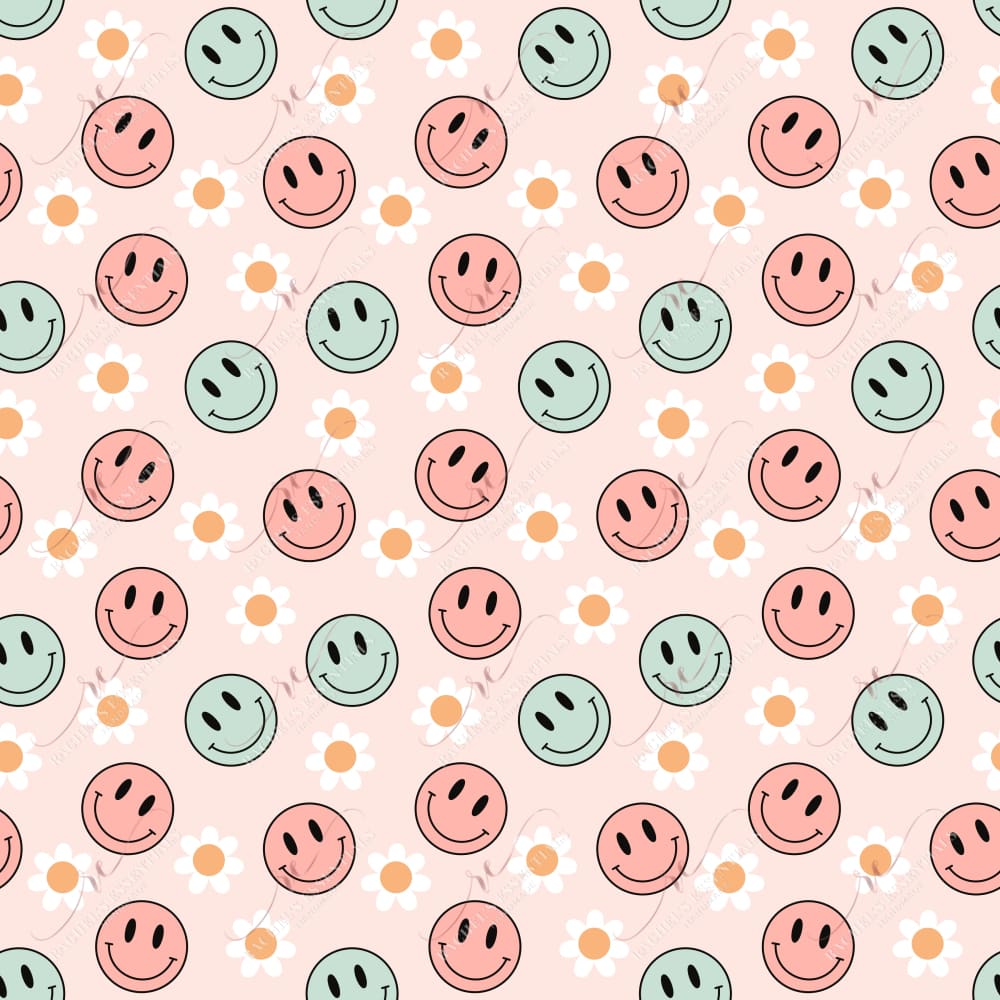 Muster, Gänseblümchen, Pastellfarben, Retro, Hintergrundbild für iPad und Tablet