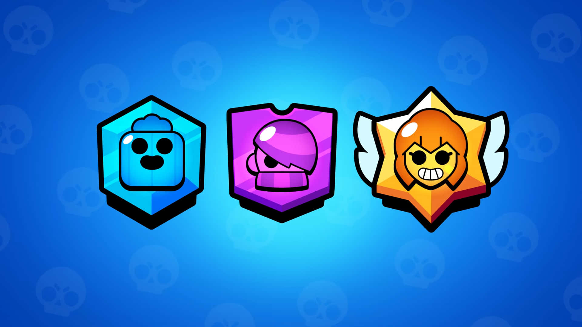 Brawl Stars, Abzeichen, Rangsymbole, Blau, 1920x1080, Full-HD-Hintergrundbild für PC