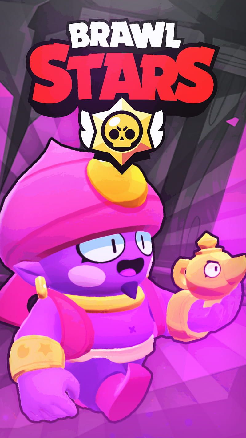 Brawl Stars, Brawler, Logo, Pink, HD, Handy-Hintergrund im Hochformat