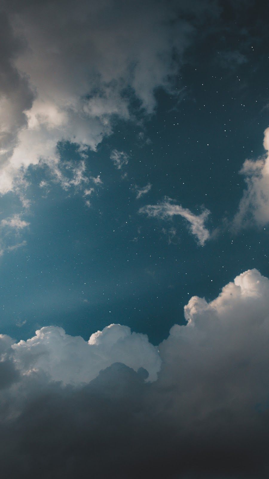 Wolken, Himmel, Sonnenstrahlen, Blautöne, HD, Hintergrundbild fürs Handy