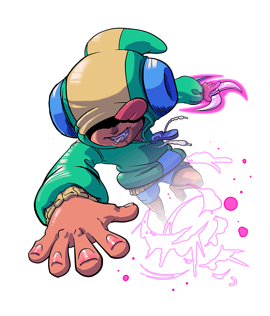 Leon, Brawl Stars, Unsichtbarkeit, Fanart, Weißer Hintergrund, HD Wallpaper