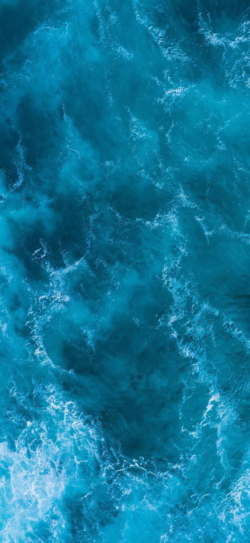 Ozean, Luftaufnahme, Wasseroberfläche, Tiefblau, HD, Sperrbildschirm fürs iPhone