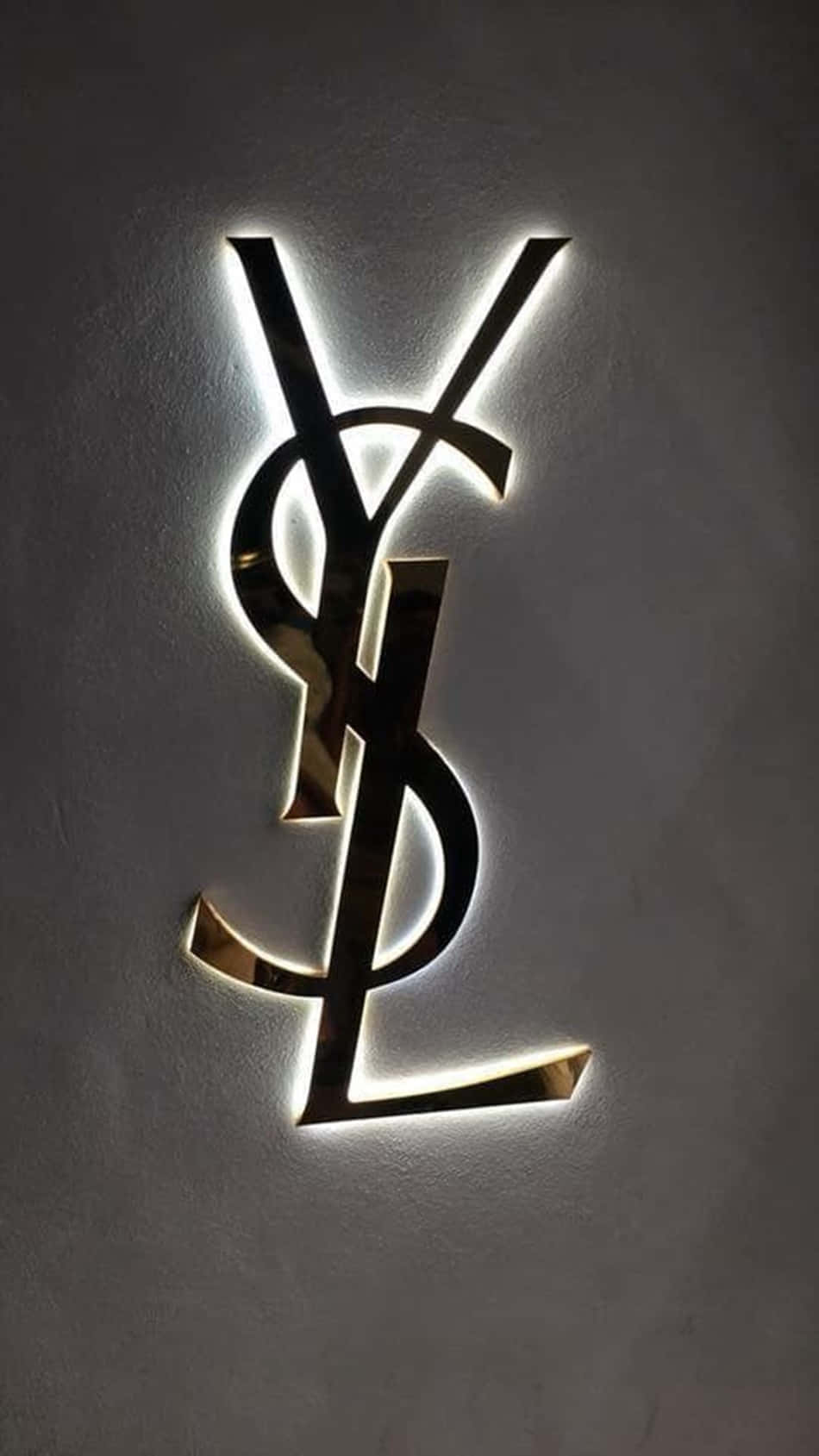 Yves Saint Laurent, YSL, Logo, Gold, Hintergrundbeleuchtung, Sperrbildschirm fürs iPhone
