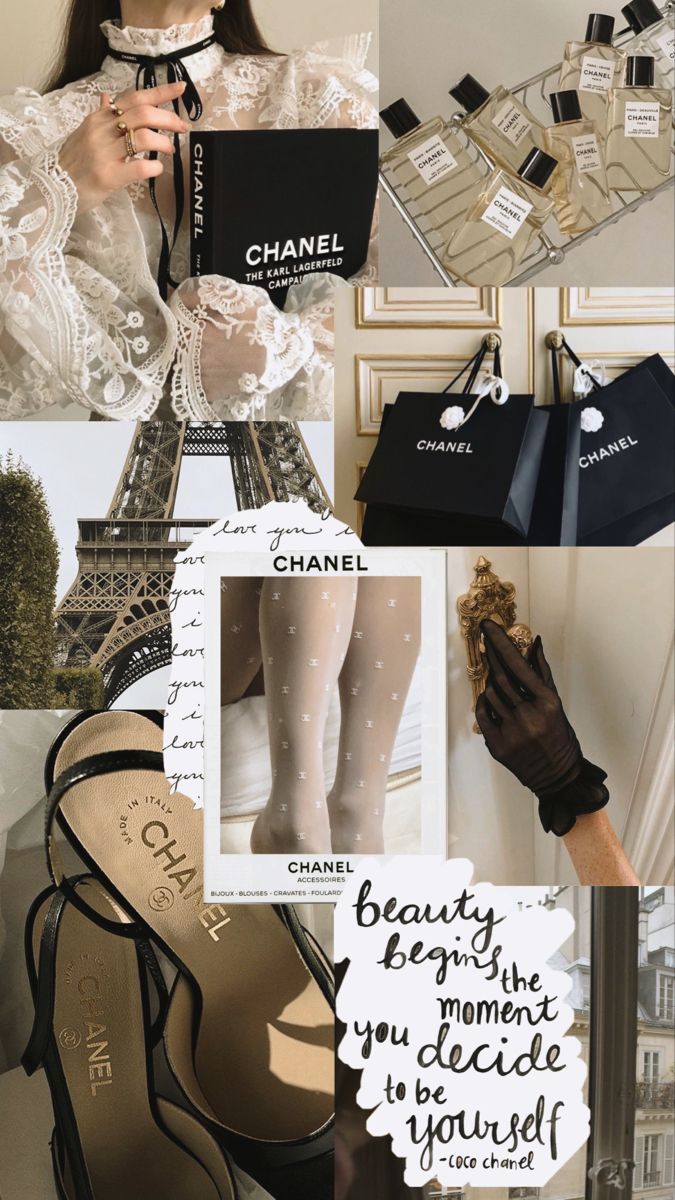 Chanel, Fotocollage, Handtaschen, Mode, Beige, Ästhetik, Android-Hintergrundbild