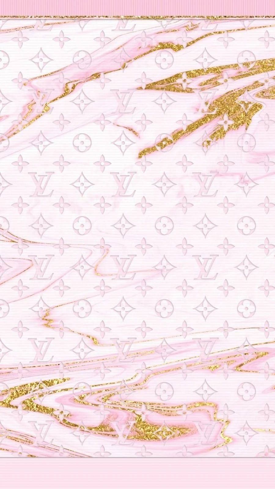 Louis Vuitton, Marmor, Rosa, Gold, Monogramm, HD, Handy-Hintergrund im Hochformat