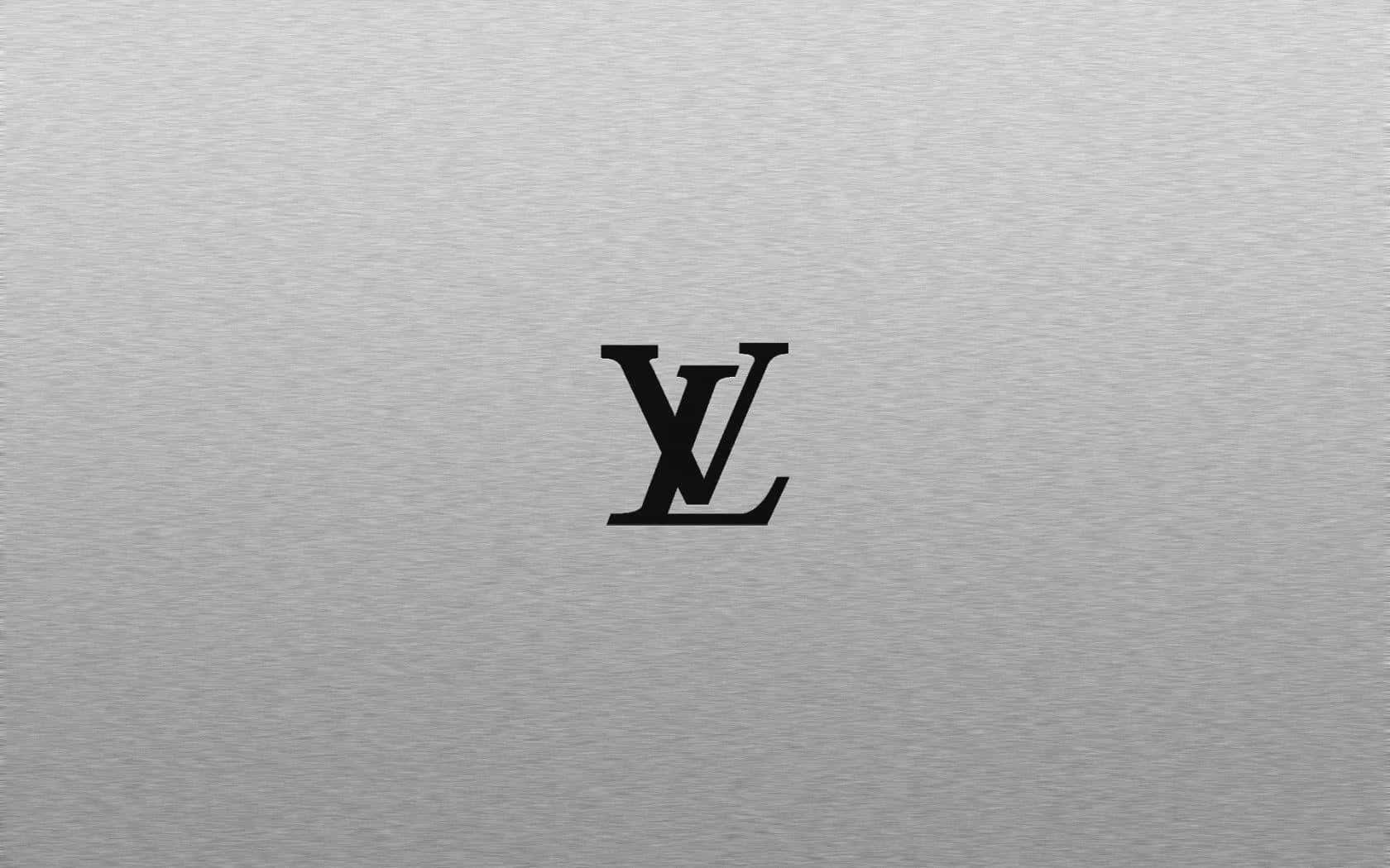 Louis Vuitton, Logo, Gebürstetes Metall, Silber, Minimalistisch, HD, Desktop-Hintergrund