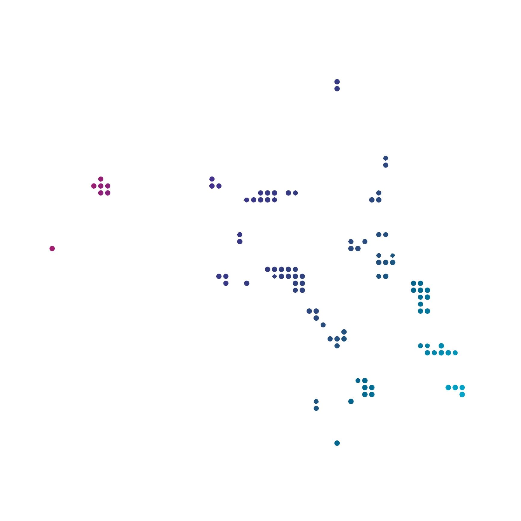 Pixel, Punkte, Abstrakt, Weißer Hintergrund, Minimalistisch, HD Wallpaper