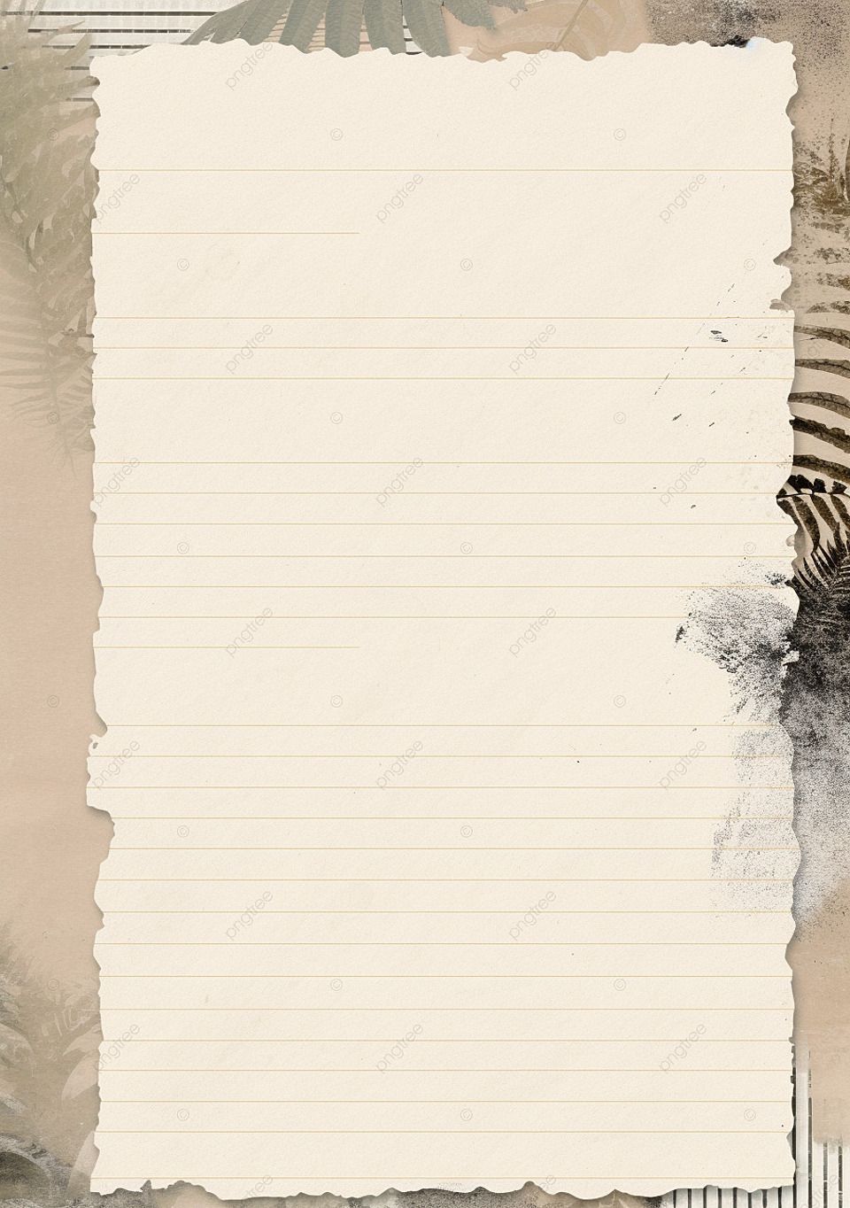 Altes Papier, Briefpapier, Vintage, Gerissene Ränder, Cremefarben, HD, iPad-Hintergrundbild