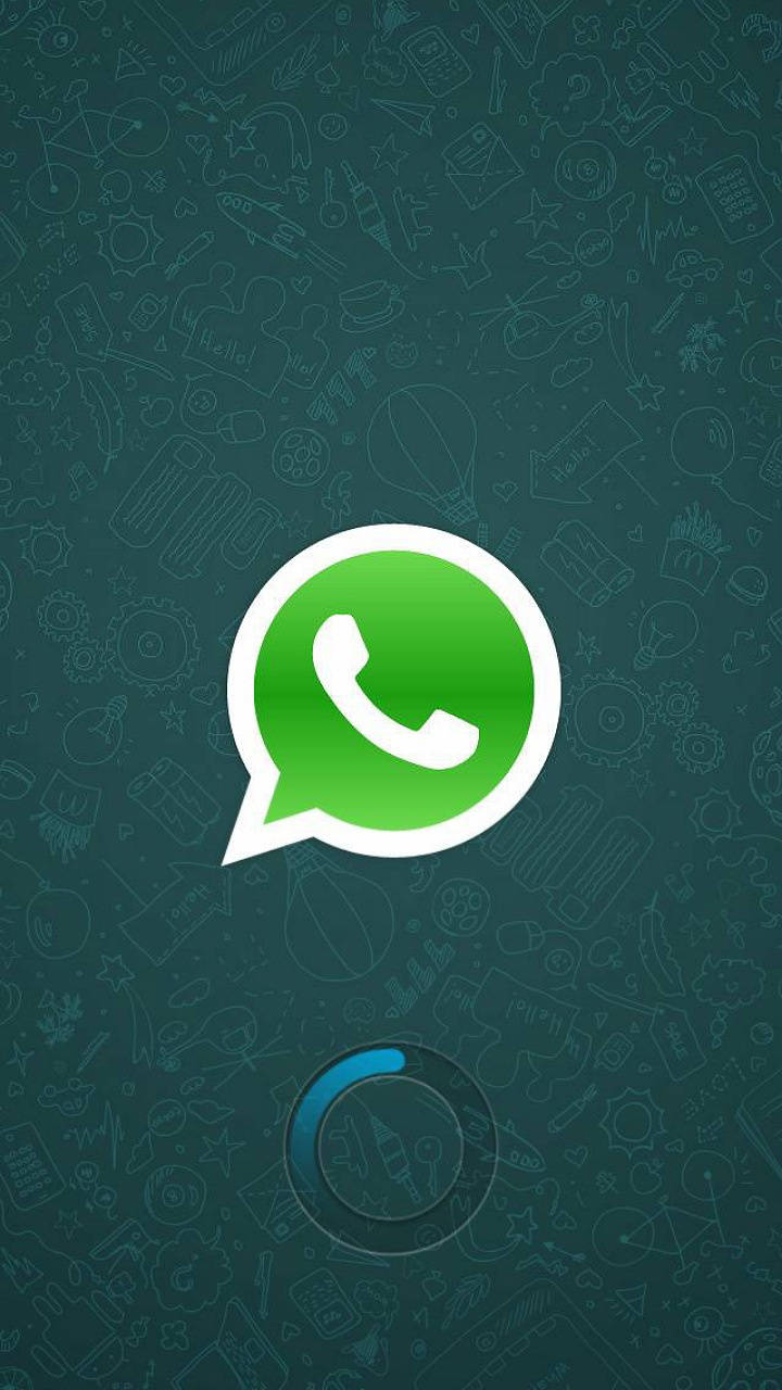 WhatsApp, Logo, Ladebildschirm, Dunkelgrün, HD, Hintergrundbild fürs Handy
