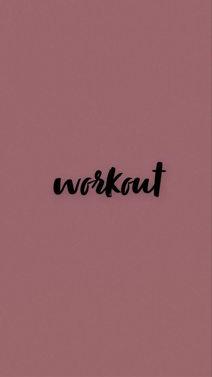 Workout, Schriftzug, Altrosa, Minimalistisch, Hochformat, Hintergrundbild fürs Smartphone