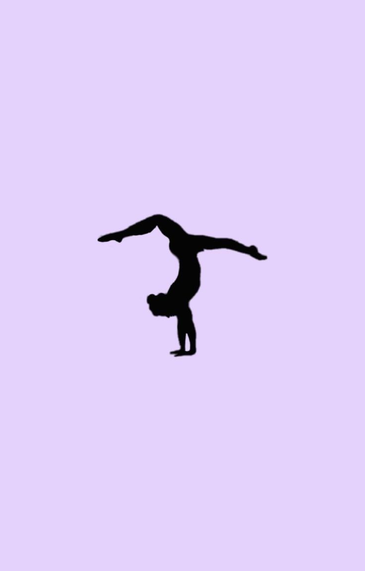 Turnerin, Handstand, Silhouette, Lila Hintergrund, HD, Sperrbildschirm fürs iPhone