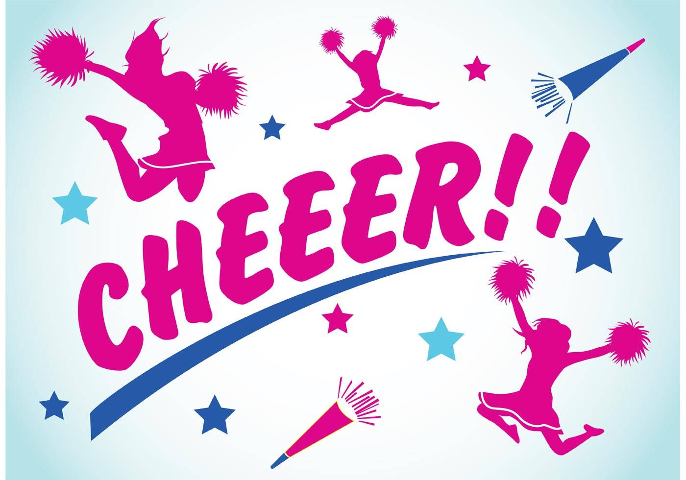 Cheer, Cheerleader, Pompons, Sterne, Schriftzug, HD, Hintergrundbild für den PC