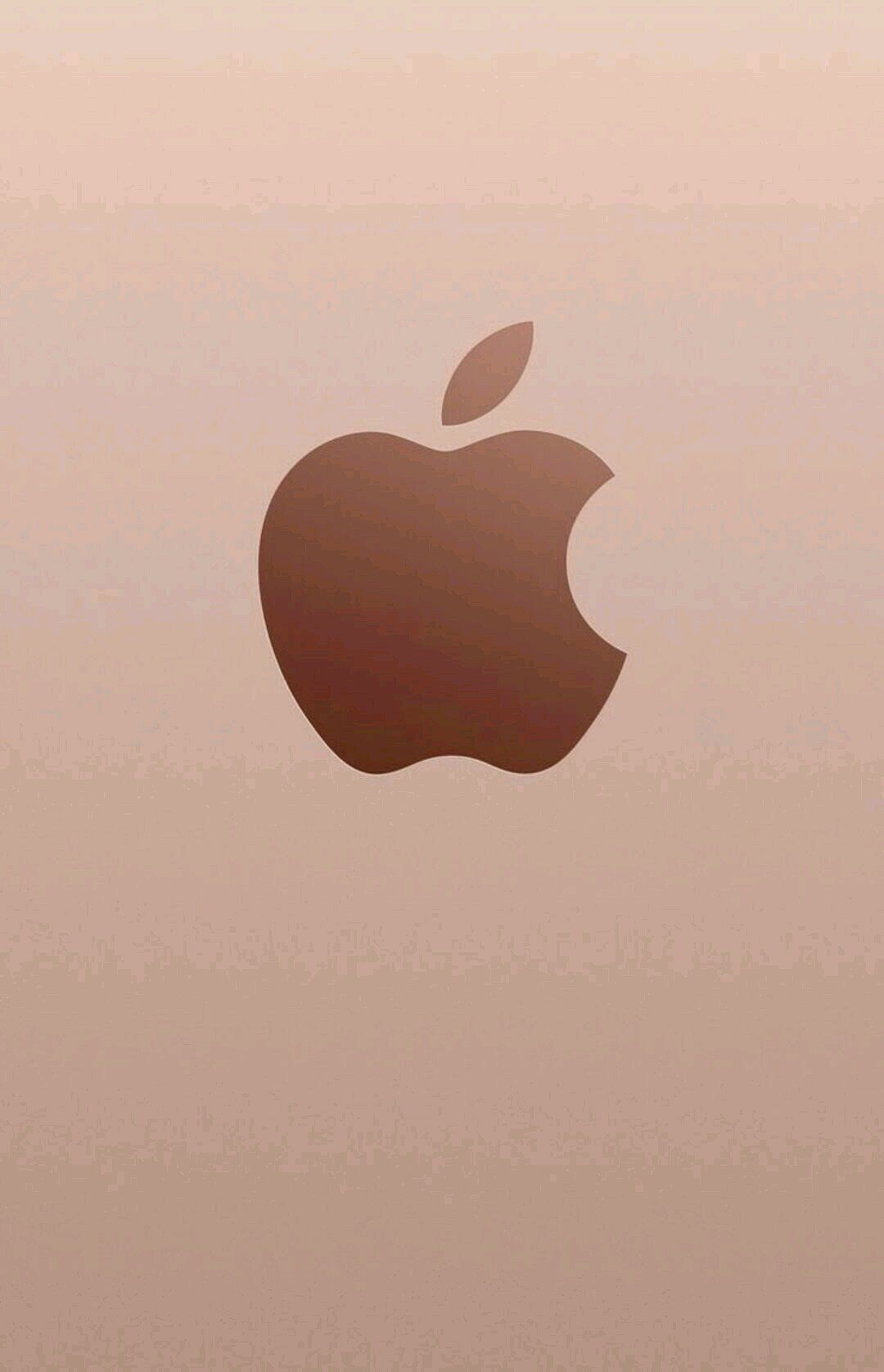 Apple-Logo, Metall, Roségold, Minimalistisch, Full HD, Sperrbildschirm fürs iPhone