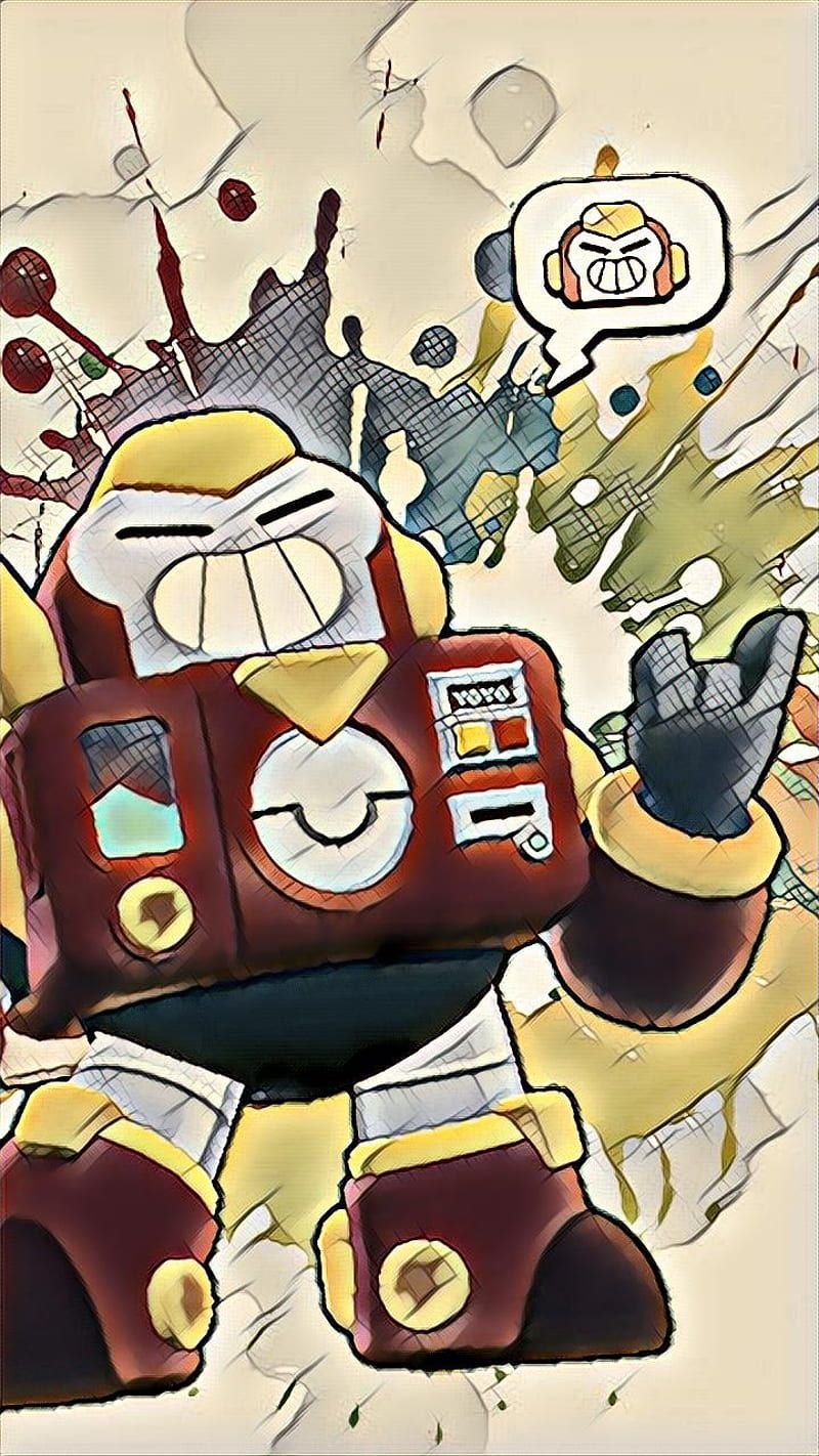 Surge (Brawl Stars), Brawl Stars, Comic-Stil, Farbspritzer, Android-Hintergrundbild