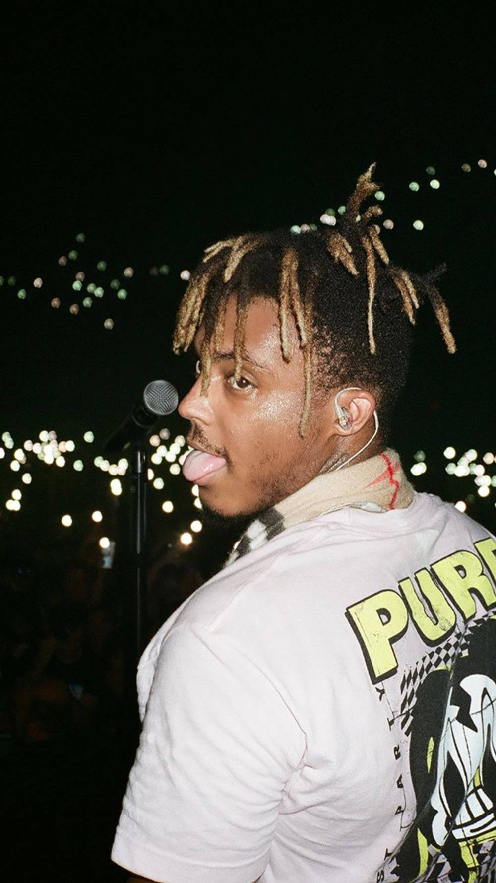 Juice WRLD, Dreadlocks, Nacht, Lichter, Porträt, HD, Sperrbildschirm fürs iPhone
