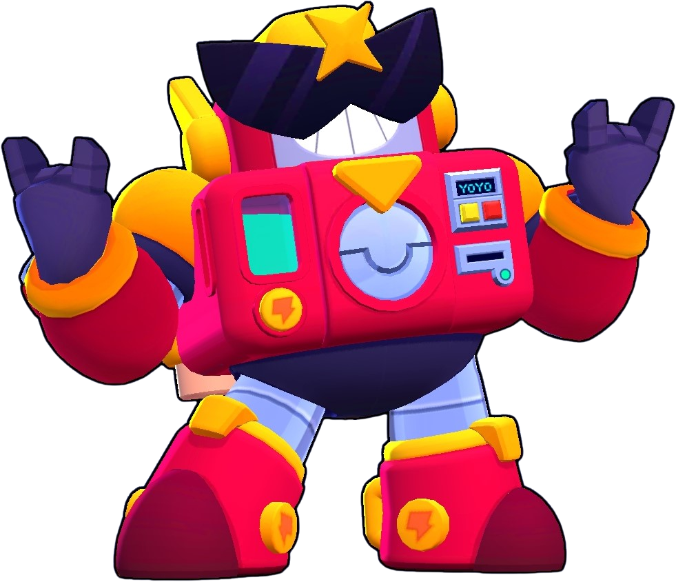 Surge (Brawl Stars), Brawl Stars, 3D-Render, Schwarzer Hintergrund, Roboter, Wallpaper
