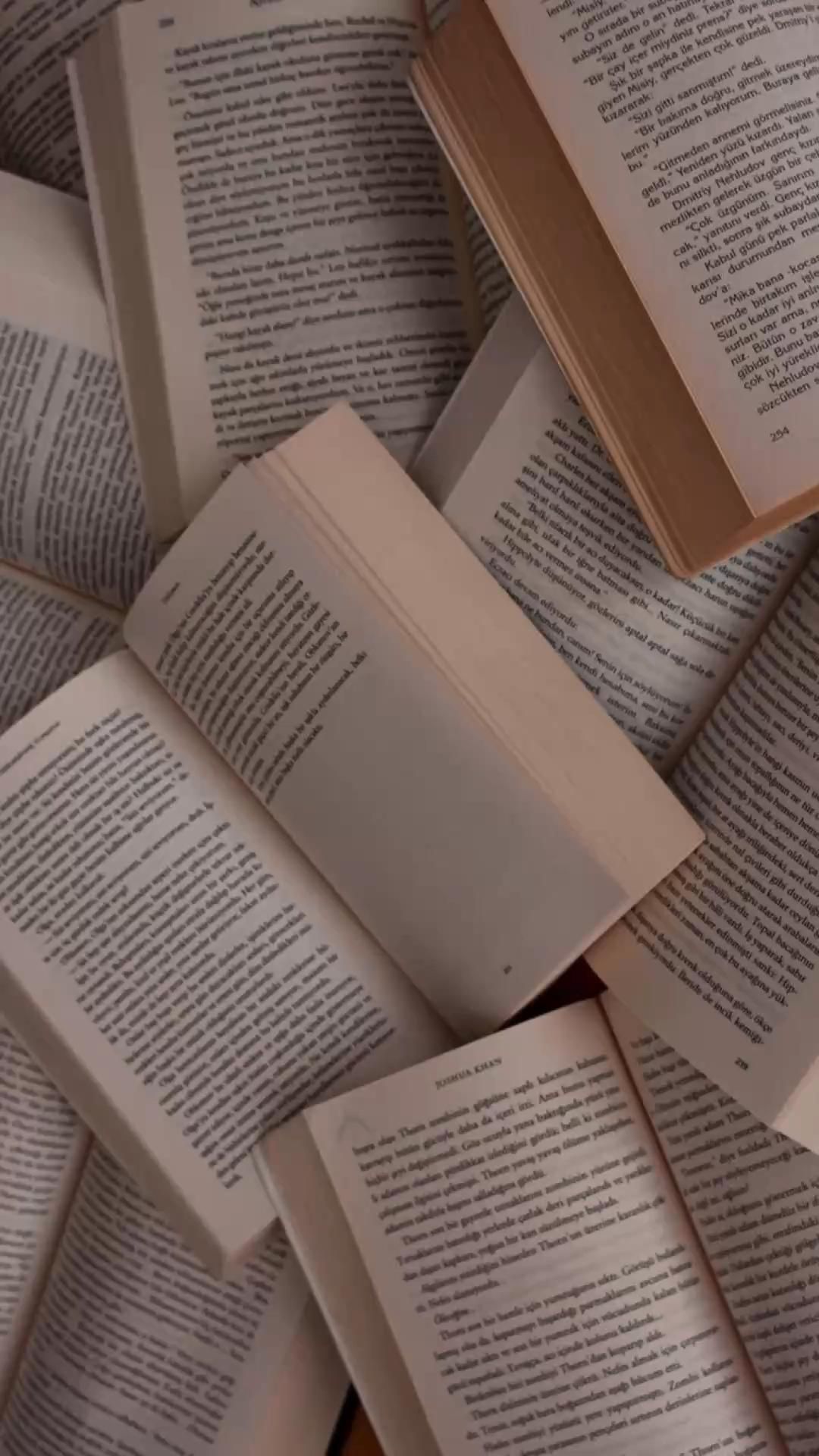 Offene Bücher, Buchseiten, Stapel, Beige, Full HD, Sperrbildschirm fürs iPhone